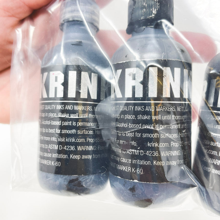 KRINK K-60 Black Paint Markers (3)