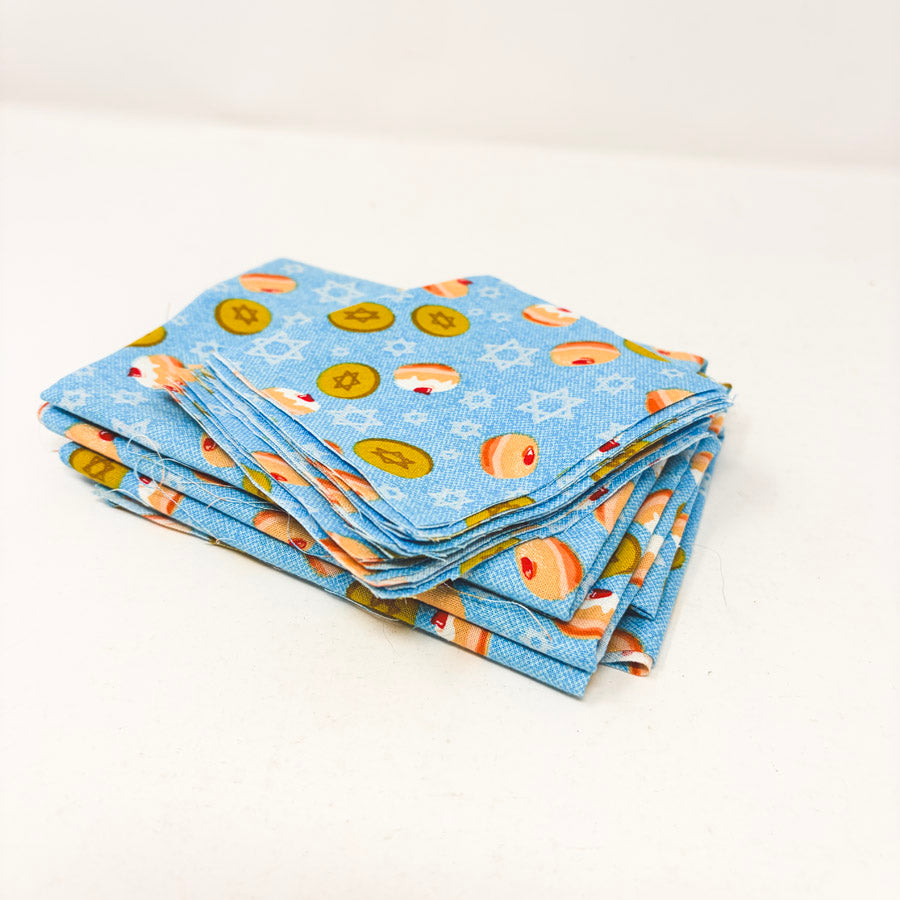 Hanukkah-Themed Holiday Print Fabric Bundle