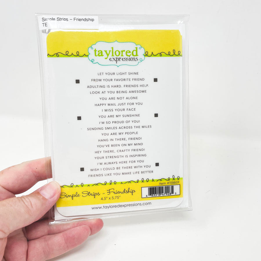 Simple Srtips - Cling Stamps by Taylored Expressions - Pick a Design