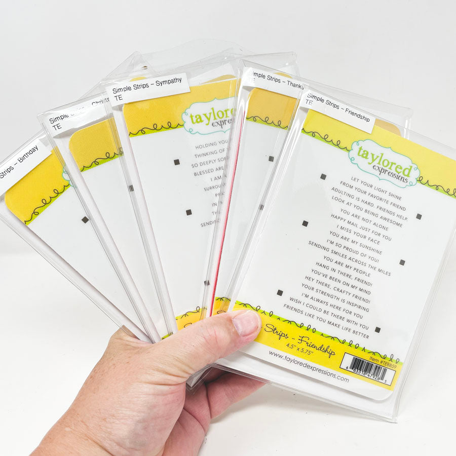Simple Srtips - Cling Stamps by Taylored Expressions - Pick a Design