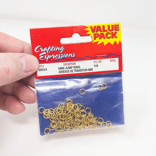 6mm Gold Jump Rings – Creative Expressions