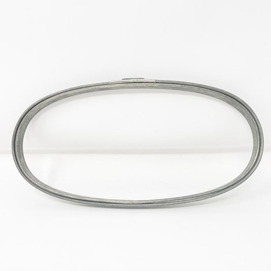 4-1/2 x 9" Tarnished Metal Oval Embroidery Hoop