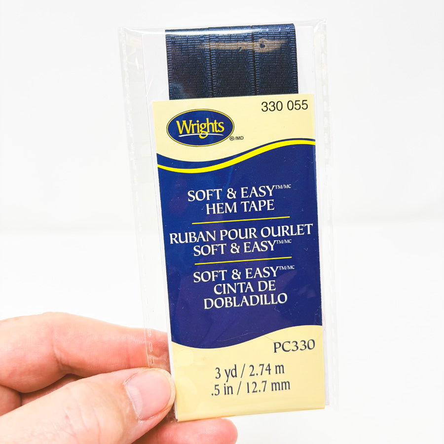 Wrights Soft & Easy Hem Tape Navy PC330