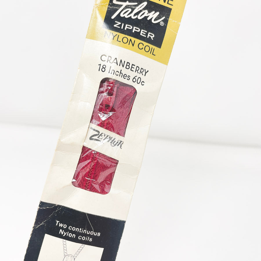 Talon 18" Nylon Coil Neckline Zipper