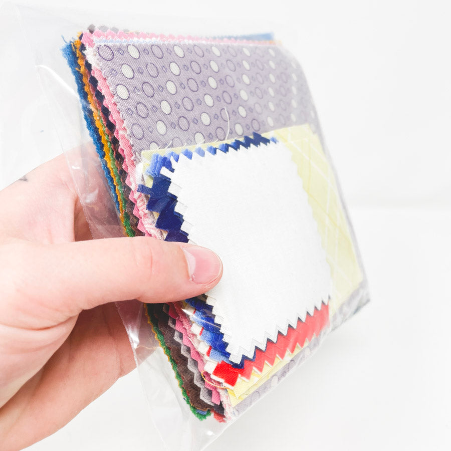 Pre-Cut Assorted Fabric Squares Bundle