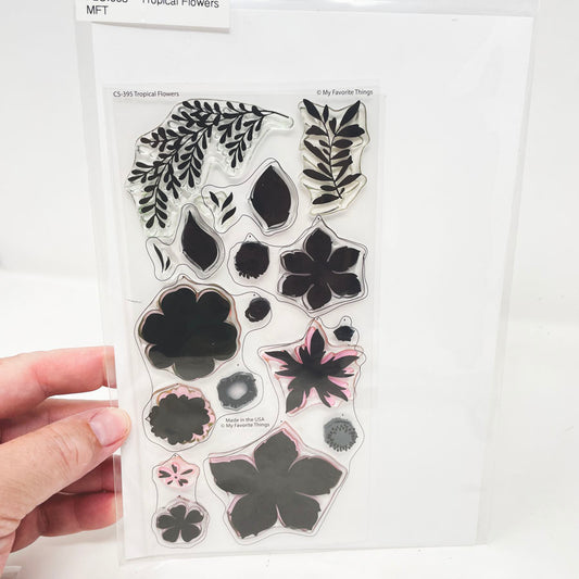 Tropical Flowers - Clear Stamp by My Favorite Things