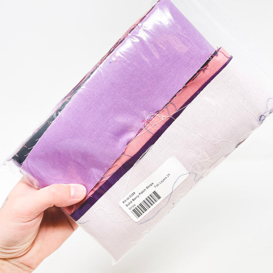 Solid Berry Patch Fabric Strips Bundle