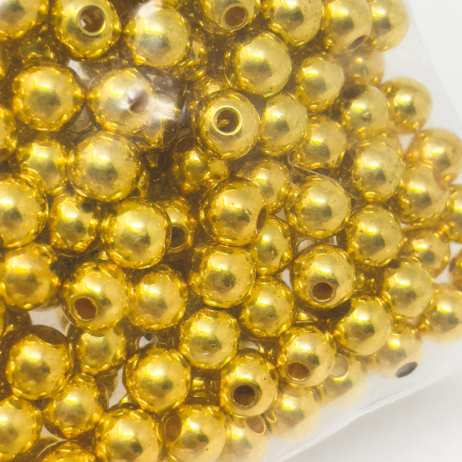 Gold Plastic Bead Pack