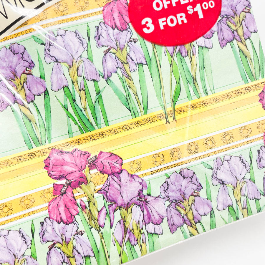 Vintage Iris Artfaire All-Occasion Gift Wrap - 2 sheets