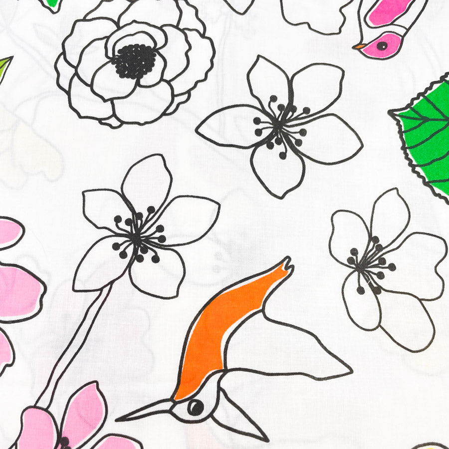 3 Yds x 60" Ikea Flora and Fauna Cotton Fabric