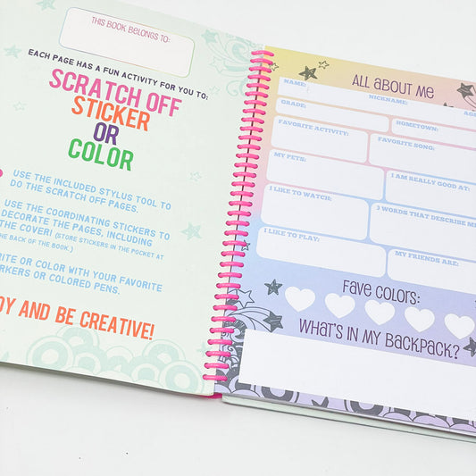 Craft-Tastic All About Me Scratch & Sticker Journal
