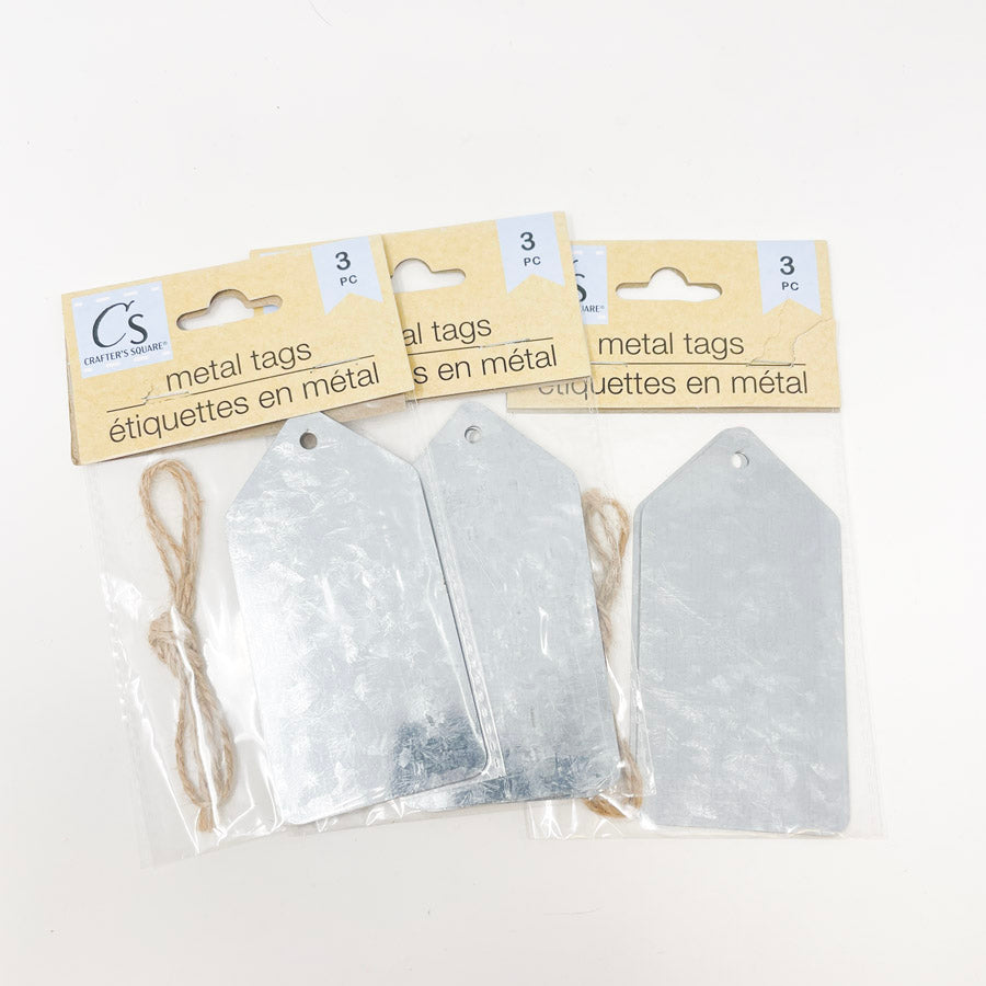 Crafters Square Three Metal Tags (1)