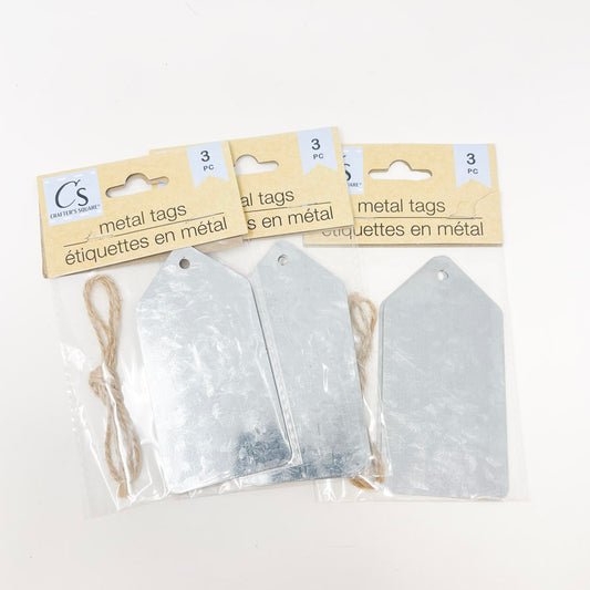 Crafters Square Three Metal Tags (1)