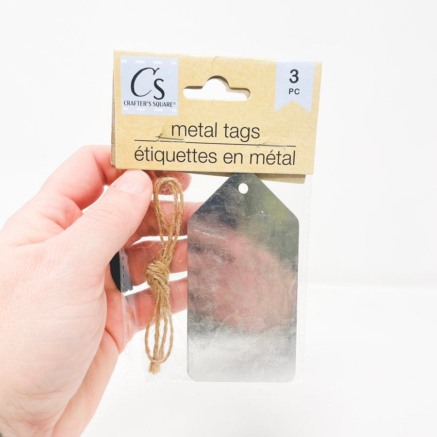 Crafters Square Three Metal Tags (1)