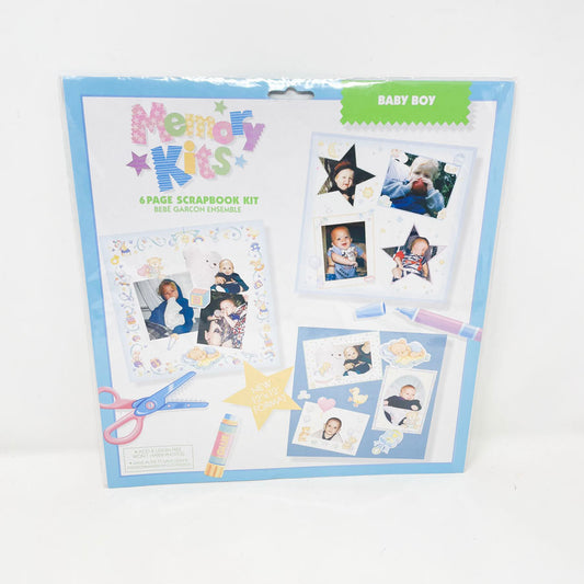 Memory Kits - Baby Boy - 6 Page Scrapbook Kit - 12 x 12