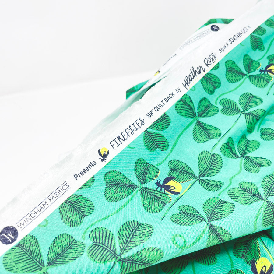 2 Yds x 108" Fireflies Quilt Back Cotton Fabric by Windham