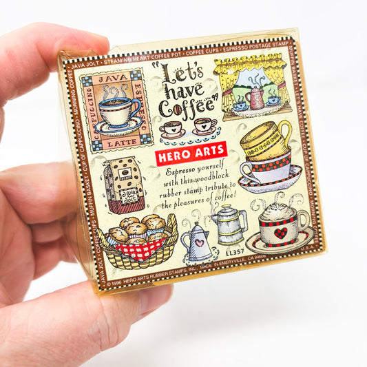 Hero Arts Let's Have Coffee Stamp Set