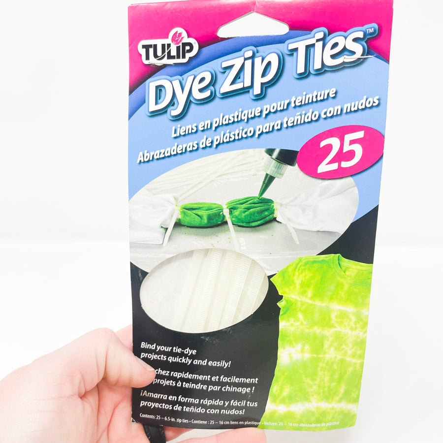 Tulip Dye Zip Ties