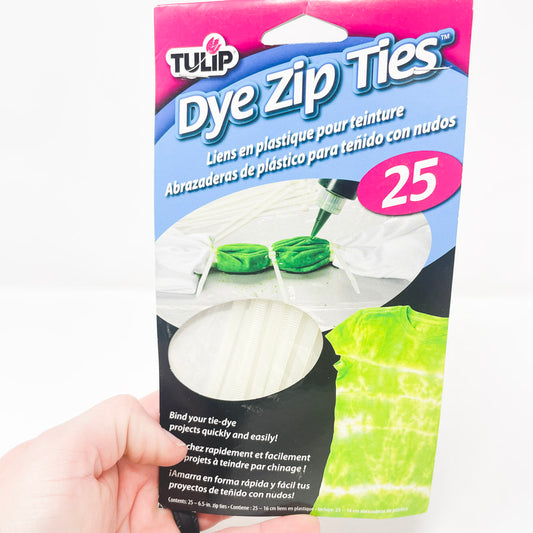 Tulip Dye Zip Ties