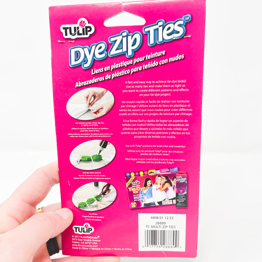 Tulip Dye Zip Ties