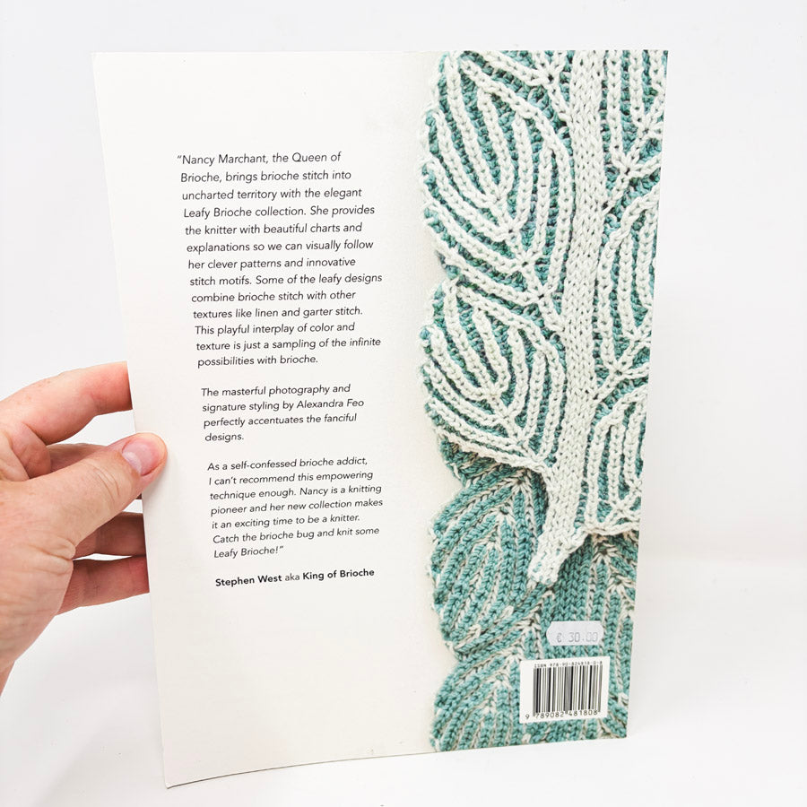 Leafy Brioche Knitted Cowls and Scarves Book by Nancy Marchant