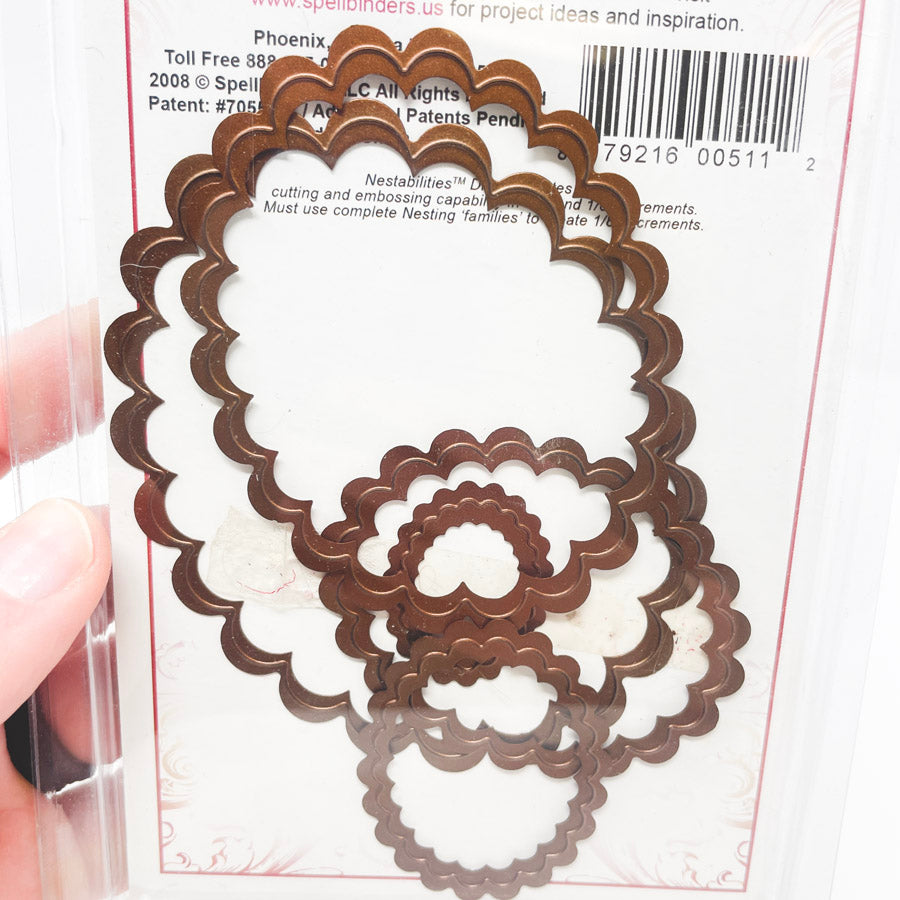 Spellbinders Nestabilities Classic Scalloped Ovals Cutting Dies