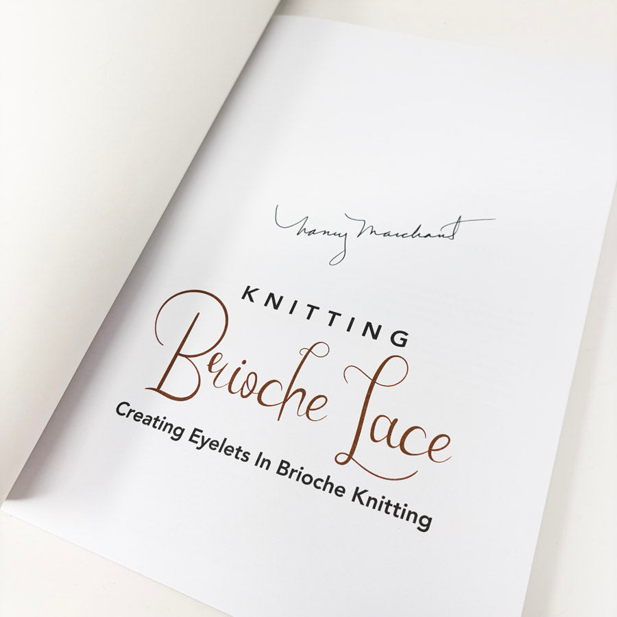 Knitting Brioche Lace Book by Nancy Marchant