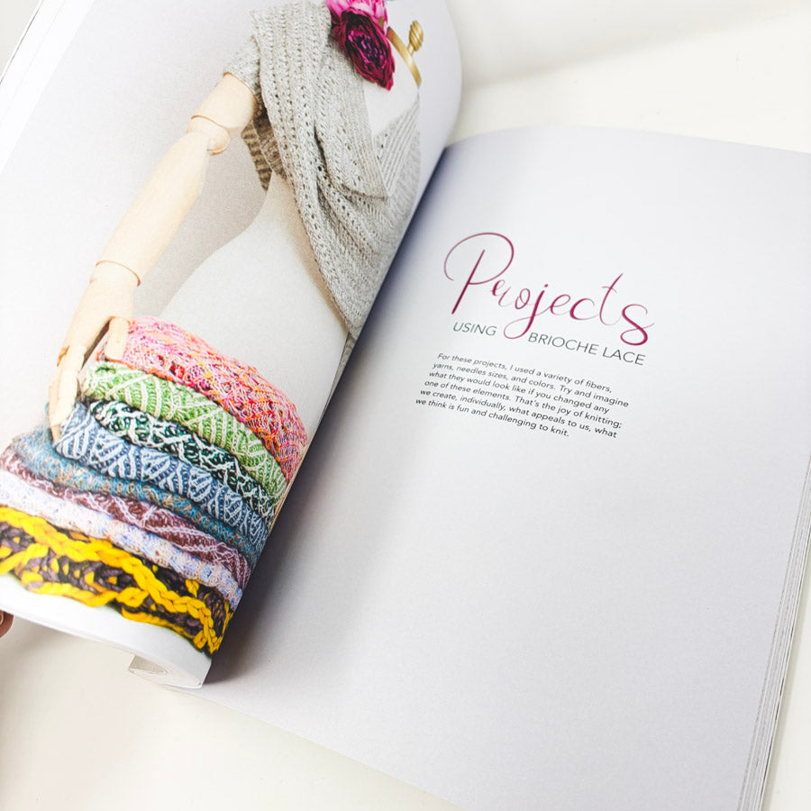 Knitting Brioche Lace Book by Nancy Marchant