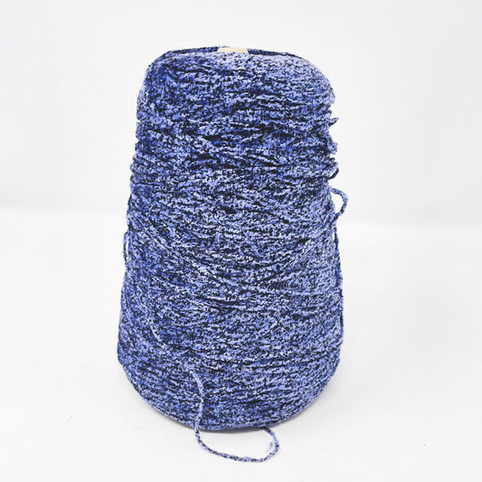 Blue and Black Speckled Cone Yarn