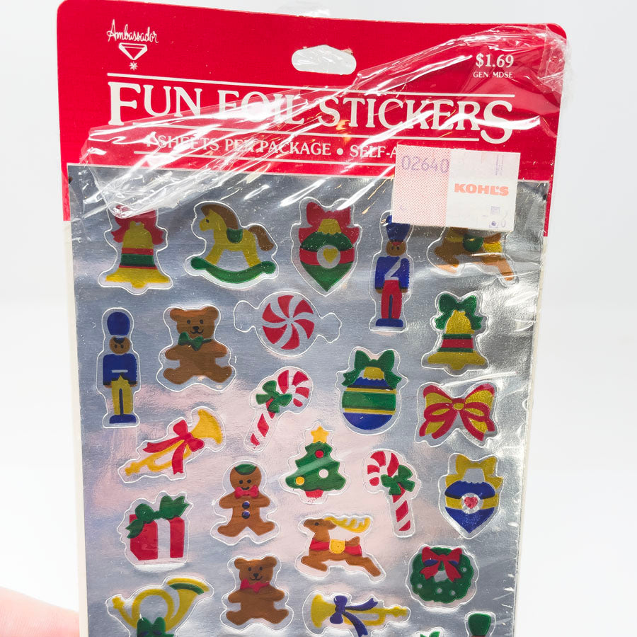 Vintage Fun Foil Sticker Packs by Ambassador - Christmas Themed