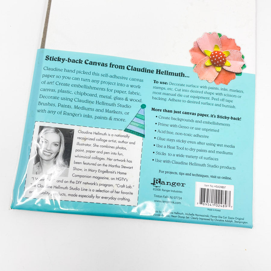 Canvas Sheets with Self-Adhesive Backing
