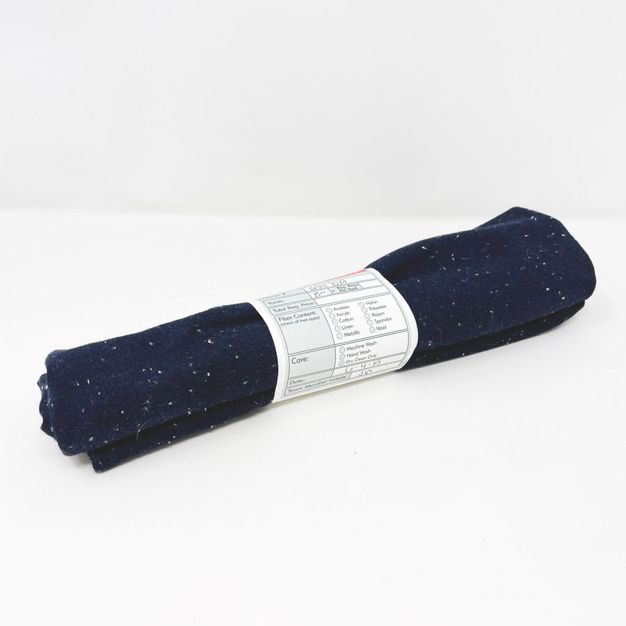 0.4 Yds Navy Flecked Jersey-like Fabric