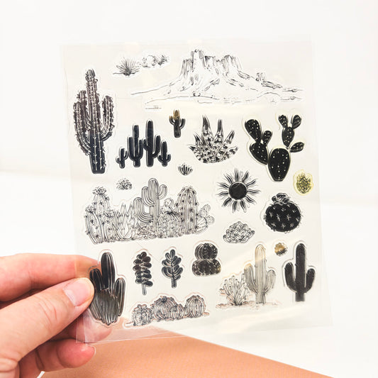 Archer and Olive Layered Lands Cling Stamps