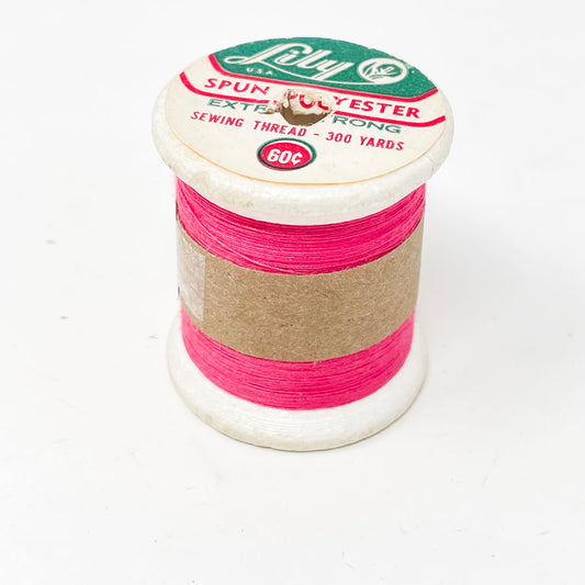 Lily Spun Polyester Sewing Thread - Pink