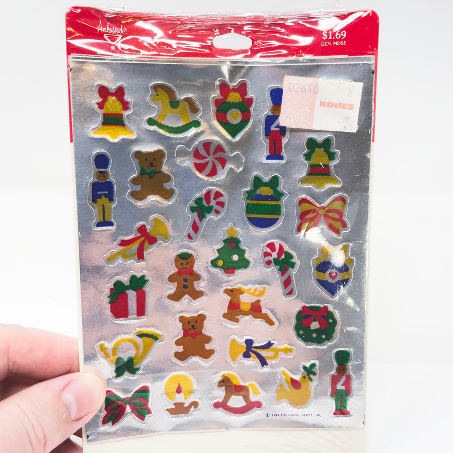 Vintage Fun Foil Sticker Packs by Ambassador - Christmas Themed