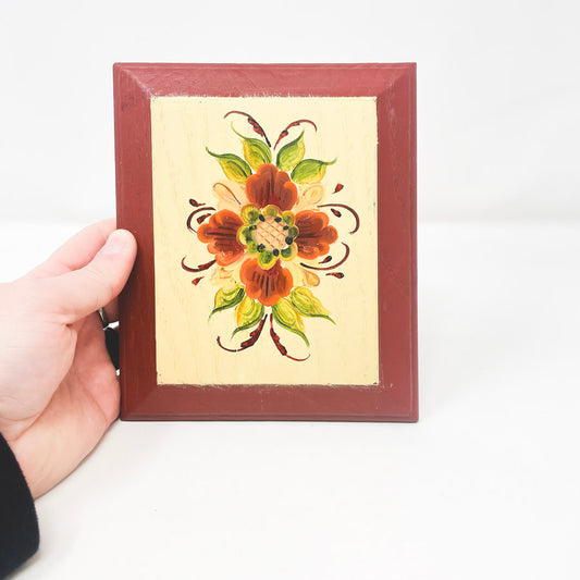 Small Rosemaled Plaque