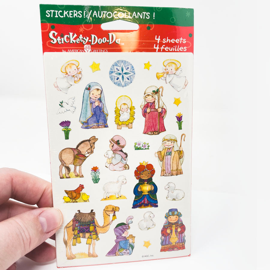 Vintage American Greetings Stickety-Doo-Da Nativity Stickers