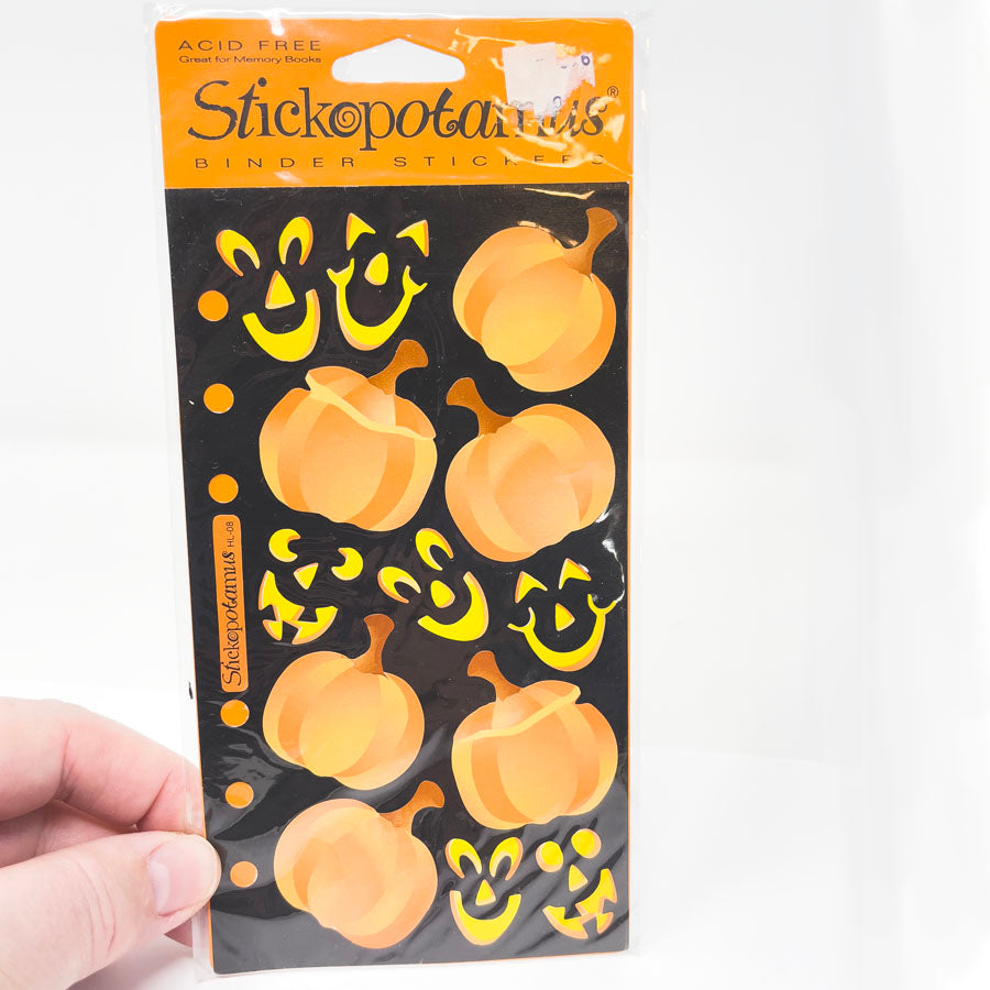 Stickopotamus Build a Pumpkin Stickers