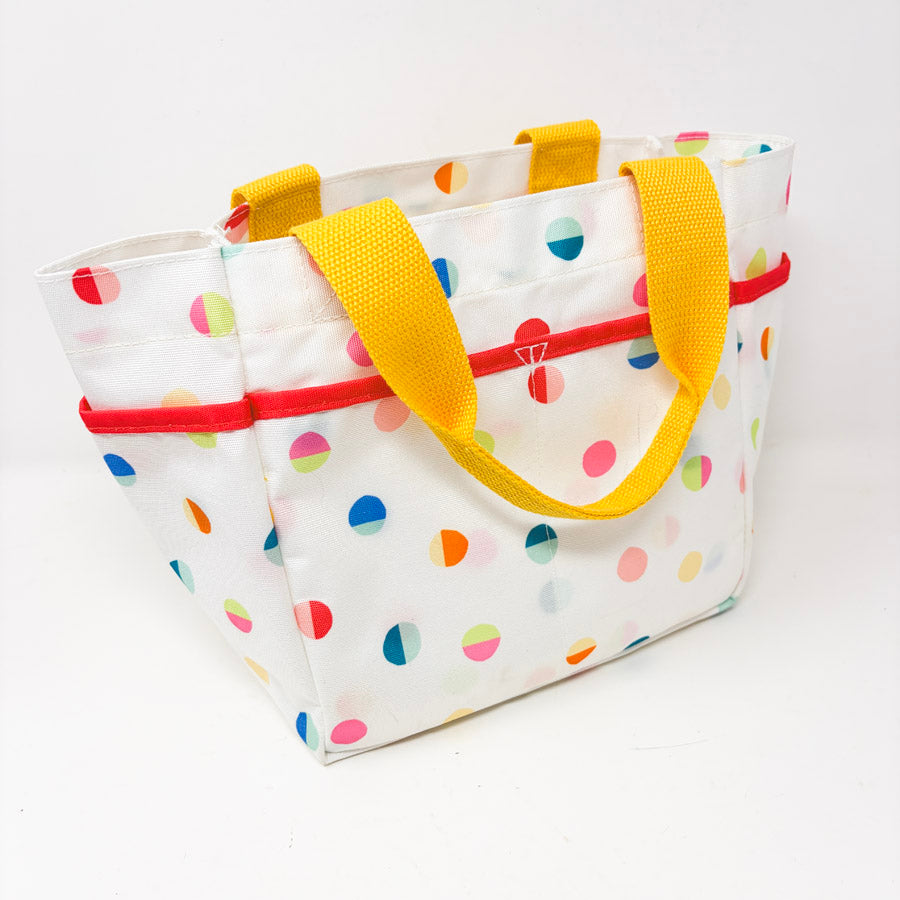 Dot Coated Fabric Mini Tote