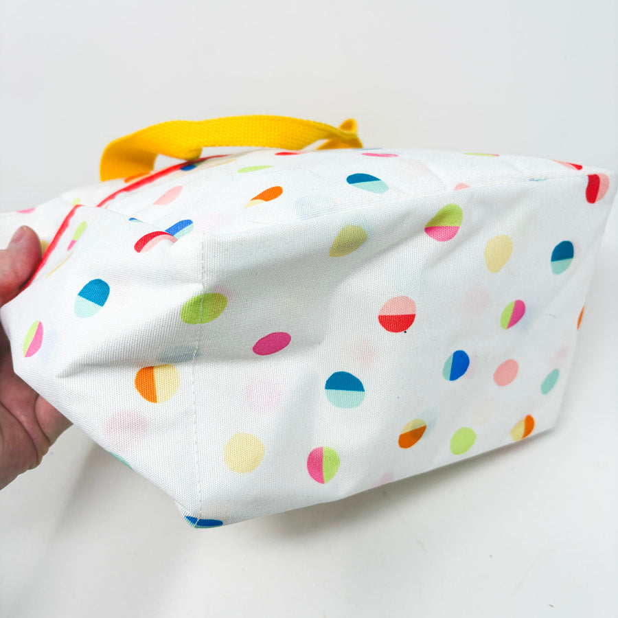 Dot Coated Fabric Mini Tote