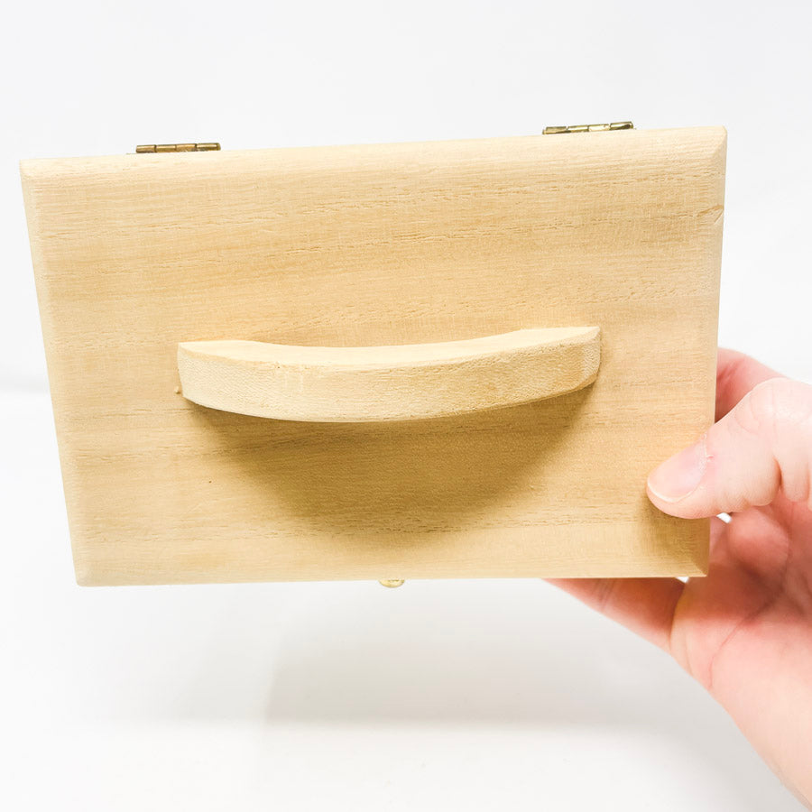 Small Wood Chest with Handle