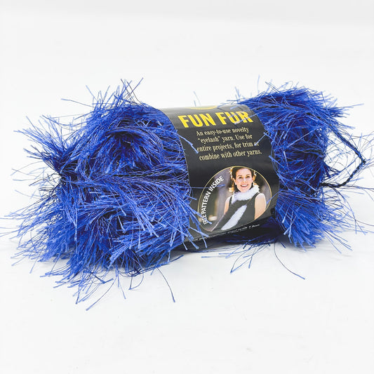 Lion Fun Fur Eyelash Yarn - Sapphire