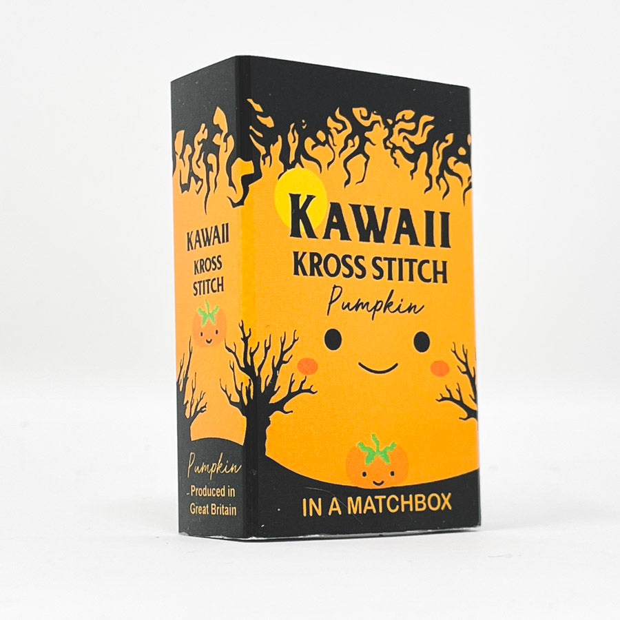 NEW // Halloween Kawaii Mini Cross Stitch Kit in a Matchbox