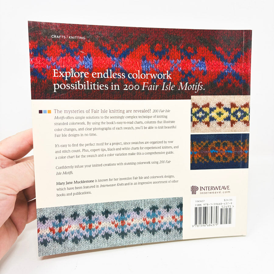 200 Fair Isle Motifs Book by Mary Jane Mucklestone