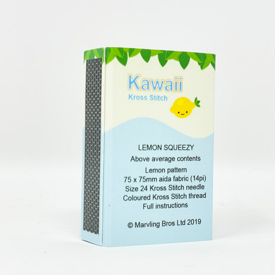 Kawaii Love Letters Cross Stitch Kit In A Matchbox – Brooklyn Craft Company