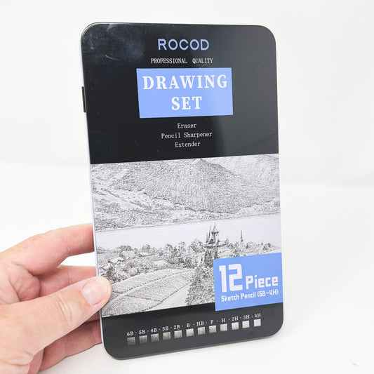 Rocod 12 pc. Drawing Set in Tin