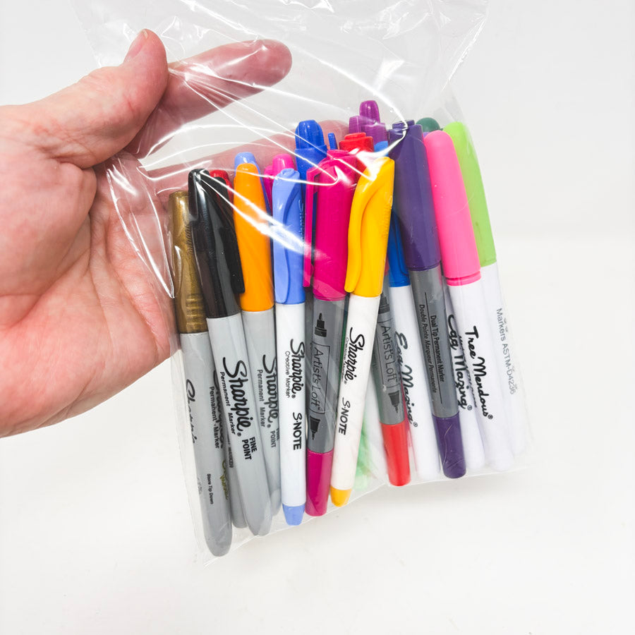 20 Asst. Sharpie & Sharpie-Style Markers