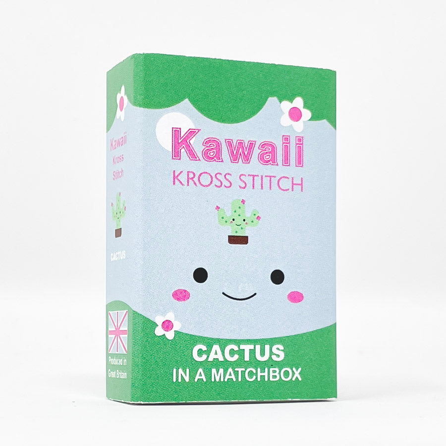 NEW // Kawaii Mini Cross Stitch Kit in a Matchbox