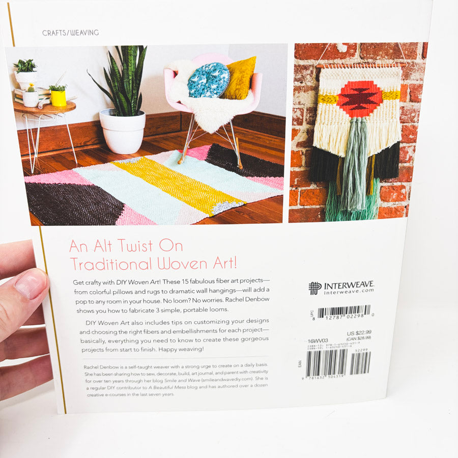 DIY Woven Art Book by Rachel Denbow