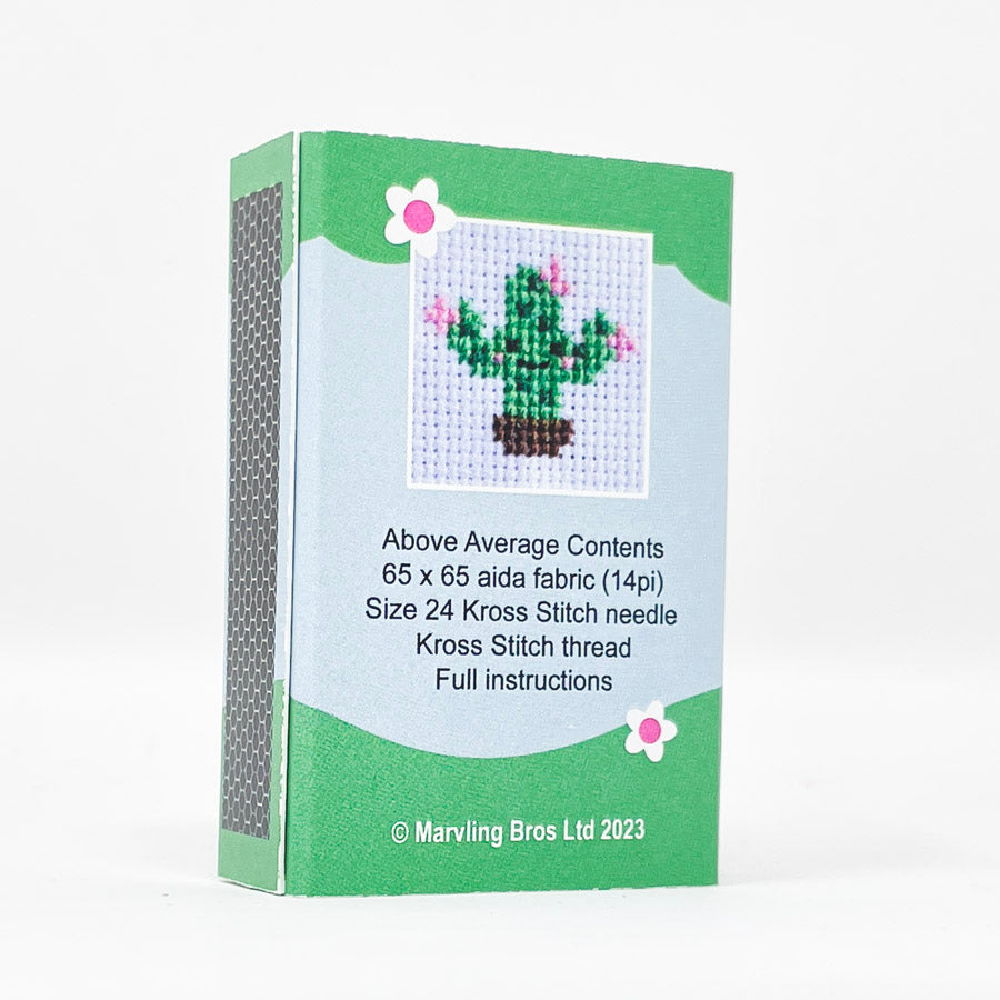 NEW // Kawaii Mini Cross Stitch Kit in a Matchbox